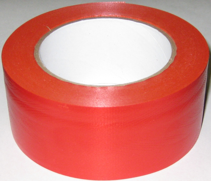 Лента однотонная Красная