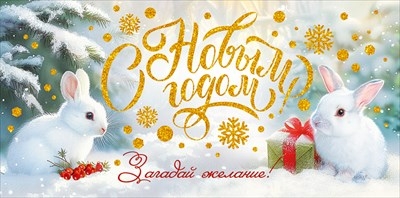 Конверт для денег «С Новым годом!» Загадай желание